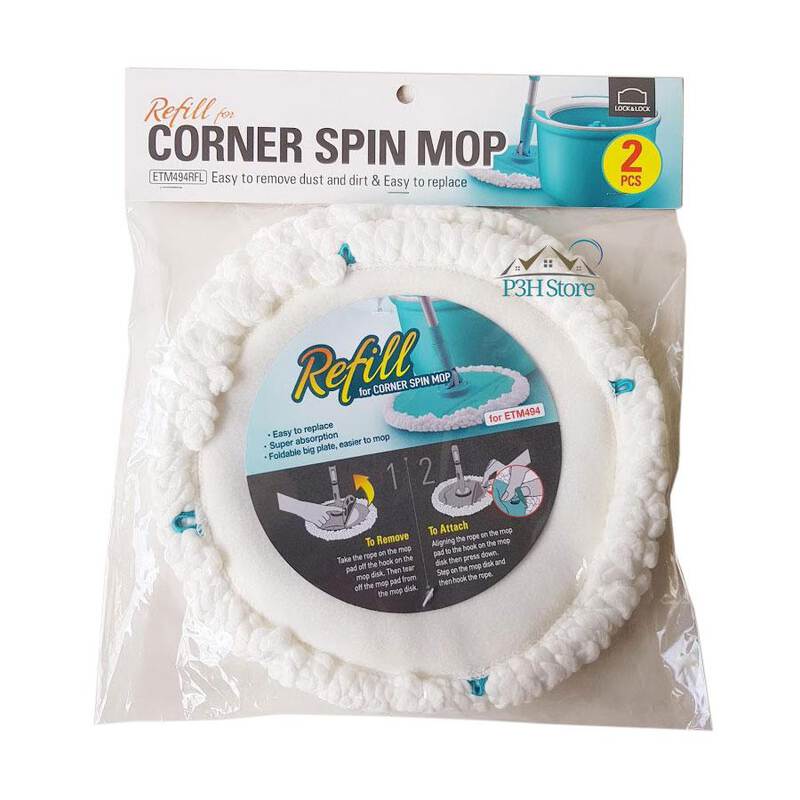 ETM494RF - Bộ Bông Lau Nhà Thay Thế Cho Cây Lau Nhà ETM494 Locknlock - LocknLock Online
