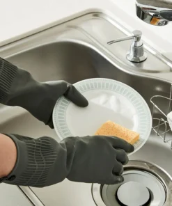 ETM83 - Găng Tay Cao Su Tự Nhiên (Móc Treo) Lock&Lock - Màu Xám - 3 Kích Cỡ (S, M, L) - LocknLock Cần Thơ