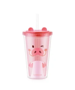HAP511 - Ly nhựa 2 lớp LocknLock Animal 520ml in hình heo - 2 Màu (Màu hồng, Màu nâu) - LocknLock Online