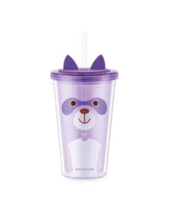 HAP512 - Ly nhựa 2 lớp LocknLock Animal 520ml in hình gấu trúc - 2 Màu (Màu tím, Màu vàng) - LocknLock Online