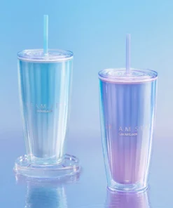 HAP522 - Ly nhựa 2 lớp LocknLock kèm ống hút Dream star Double wall cold cup 750ml 2 Màu - (Màu xanh dương, Màu tím) - LocknLock Cần Thơ