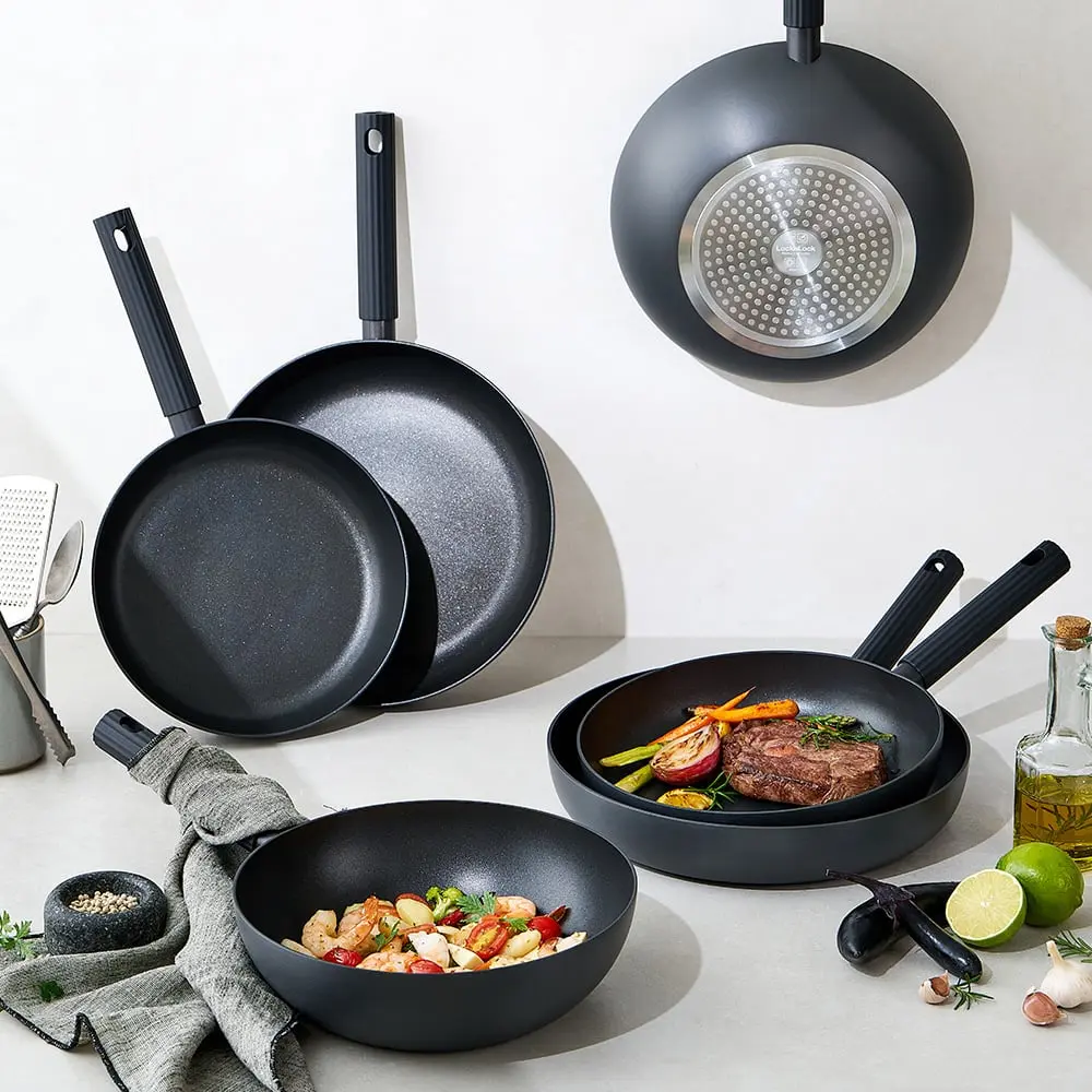 CAW2658IH, CAW2858IH - Chảo sâu lòng Hard & Light Pro LocknLock 2 size (26cm, 28cm) - LocknLock Cần Thơ