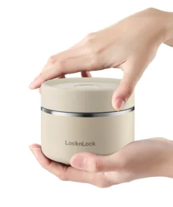 LHC8052S02 - Bộ Hộp Cơm Giữ Nhiệt Locknlock Pump Vacuum Lunch Box (300Mlx2, 500Mlx1, Bộ Đũa Và Thìa, Túi) - 2 Màu (Be, Navy) - LocknLock Cần Thơ