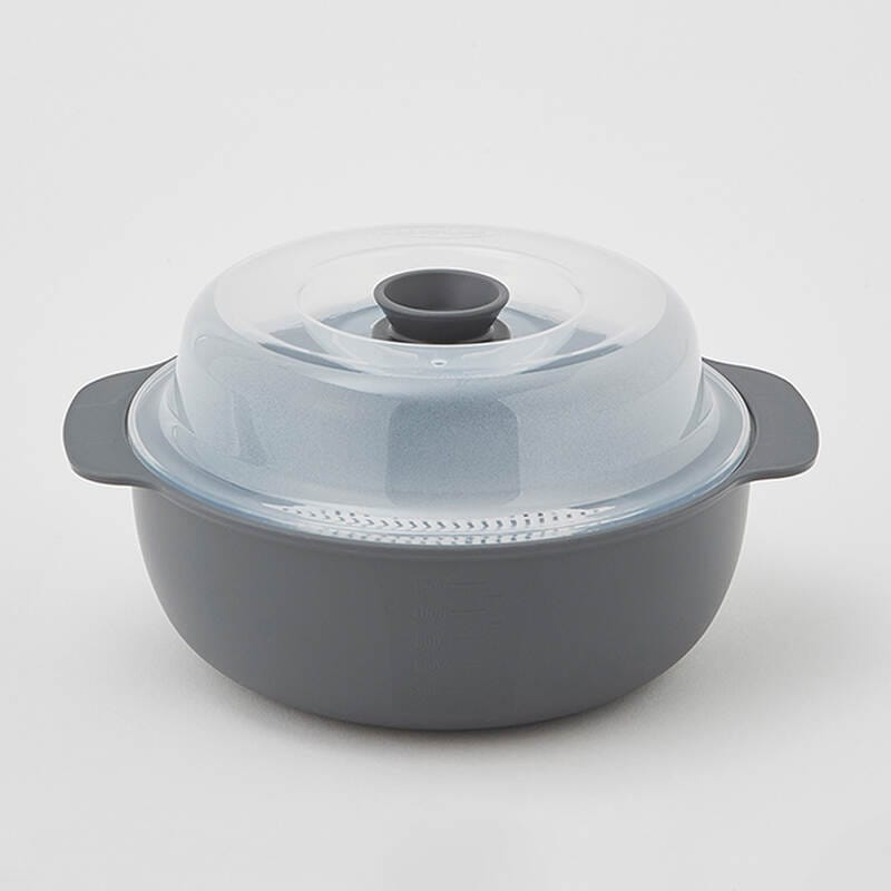 LMW123 - Nồi Hấp Trong Lò Vi Sóng - 1.2L - Màu Xám - Locknlock - LocknLock Cần Thơ