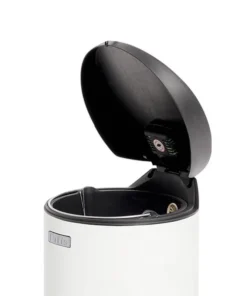 RPS1-90 - Thùng Rác inox Fitis Premium 12L - Tròn đạp thấp - 3 Màu (Inox mờ, Trắng, Đen) - RPS1-901, RPS1-904, RPS1-903 - LocknLock Cần Thơ