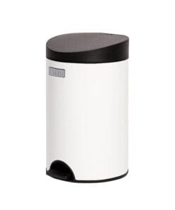 RPS1-90 - Thùng Rác inox Fitis Premium 12L - Tròn đạp thấp - 3 Màu (Inox mờ, Trắng, Đen) - RPS1-901, RPS1-904, RPS1-903 - LocknLock Cần Thơ