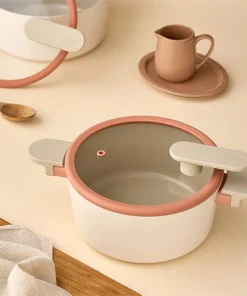 CAS/CAC/CAL - Nồi chống dính Suit Bric LocknLock màu ivory - 4 size (18cm, 20cm, 22cm, 24cm) - LocknLock Cần Thơ