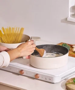 CAS/CAC/CAL - Nồi chống dính Suit Bric LocknLock màu ivory - 4 size (18cm, 20cm, 22cm, 24cm) - LocknLock Cần Thơ