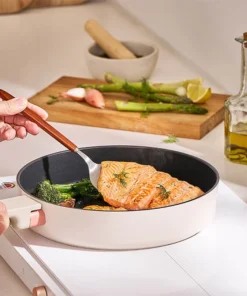 CAW/CAF - Chảo chống dính Suit Bric LocknLock màu ivory - 3 size (22cm, 24cm, 26cm) - LocknLock Cần Thơ