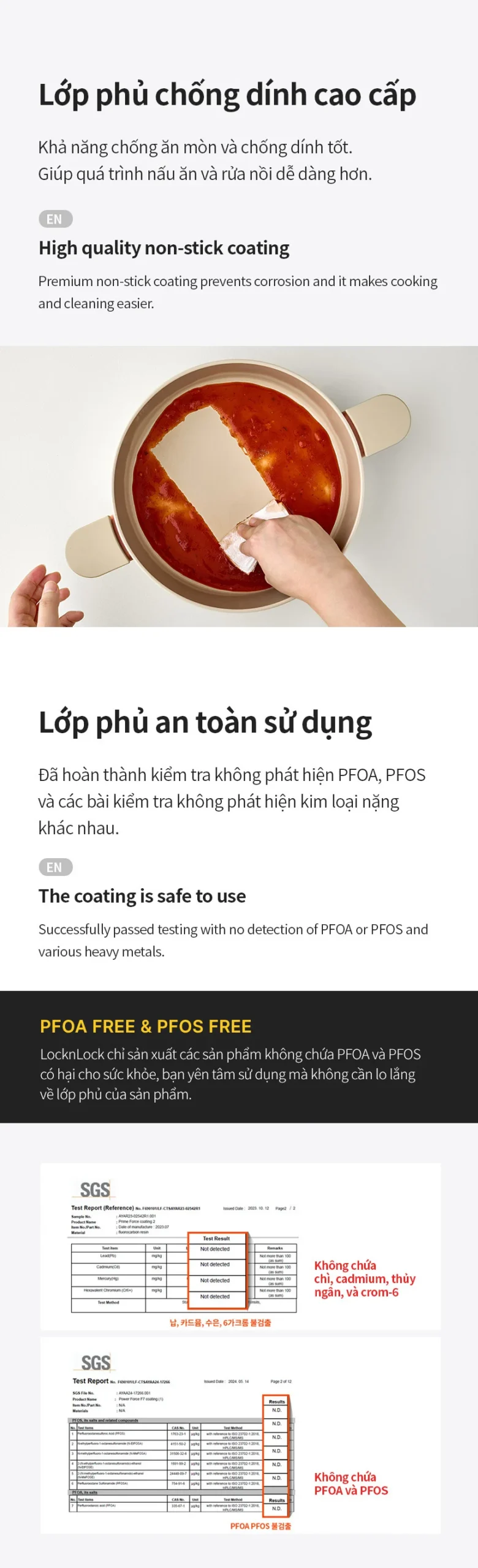 CAS/CAC/CAL - Nồi chống dính Suit Bric LocknLock màu ivory - 4 size (18cm, 20cm, 22cm, 24cm) - LocknLock Cần Thơ