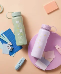 LHC7005 - Bình Nước LocknLock 500ml Đổi Màu Theo Nhiệt Độ, Thép Không Gỉ 2 màu (Tím, Mint) - LocknLock Cần Thơ