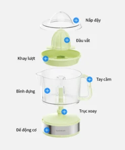 EJJ244 Máy vắt cam Locknlock Citrus juicer 220-240V, 50/60Hz, 40W, 700ml - 3 Màu (Màu xanh, Màu ngà, Màu vàng) - LocknLock Cần Thơ