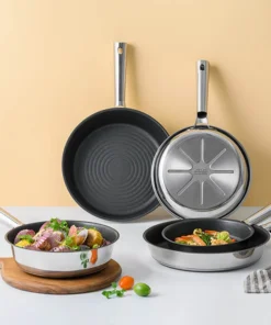 CSW/CSF - Chảo sâu lòng bằng thép không gỉ chống dính 3 lớp LocknLock Suit STS - LocknLock Cần Thơ