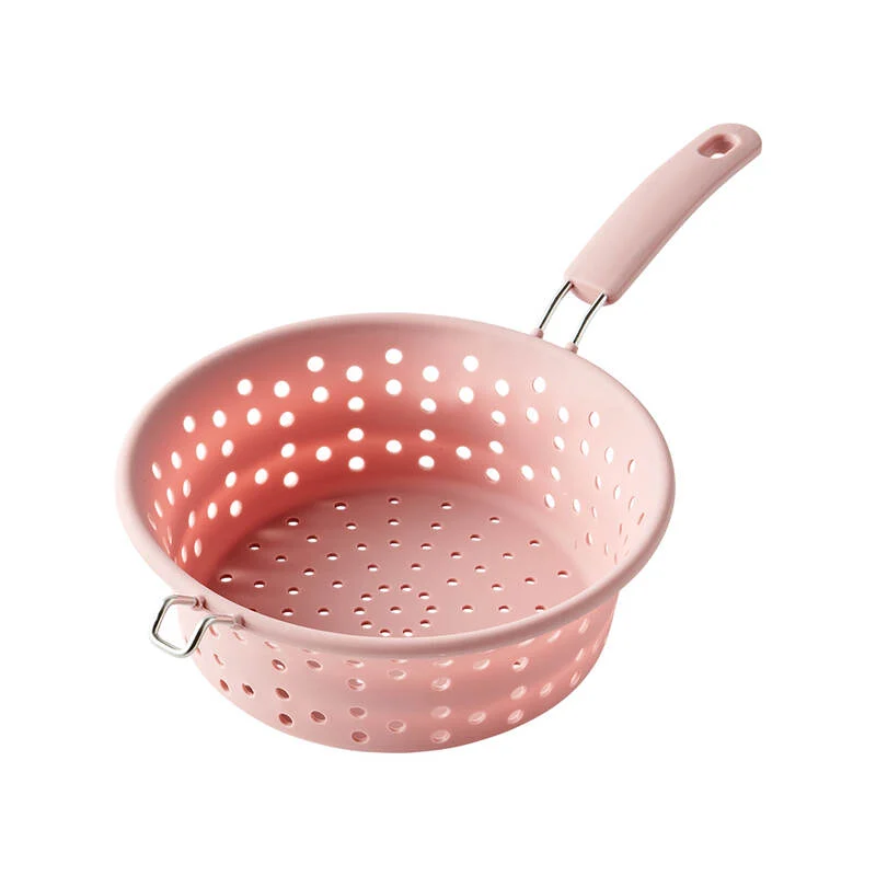 CKT203 - Rổ bằng silicone có 1 tay cầm 4 Màu (Màu Vàng, Màu Hồng, Màu Xanh Mint, Màu Xanh Dương) - Ảnh 4