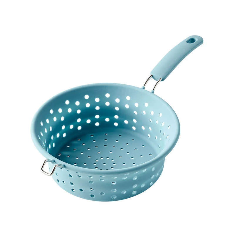 CKT203 - Rổ bằng silicone có 1 tay cầm 4 Màu (Màu Vàng, Màu Hồng, Màu Xanh Mint, Màu Xanh Dương) - Ảnh 5