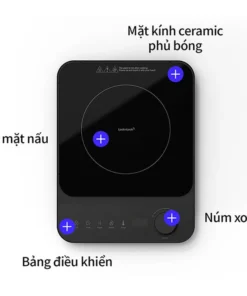 EJI351BLK - Bếp điện từ LocknLock Induction Cooker 2000W - Màu đen - LocknLock Online
