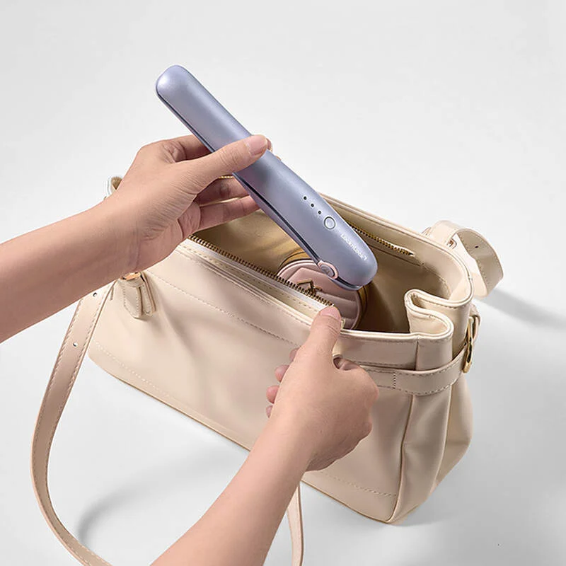 ENA224PUP - Máy duỗi tóc không dây, tấm phủ nhiệt ceramic LocknLock 15W - Màu tím - Ảnh 5