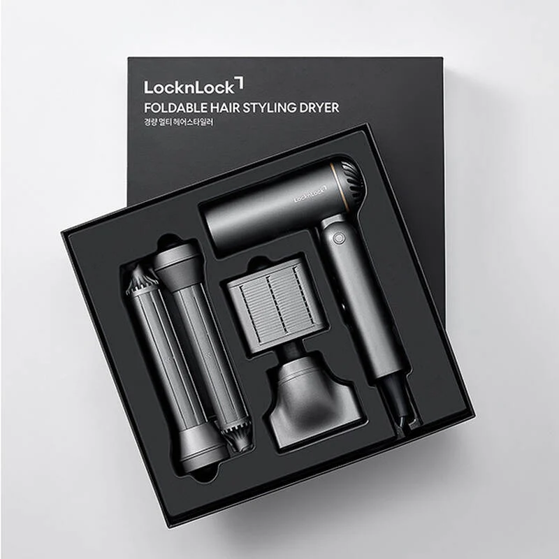 ENA626GRY - Máy sấy tạo kiểu tóc gấp gọn LocknLock 1300W - Màu xám - LocknLock Online