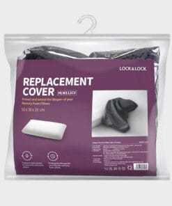 HLW112CV - Vỏ Gối Thay Thế Cho Memory Foam Pillow Locknlock HLW112 - Màu Xám Đậm - LocknLock Online