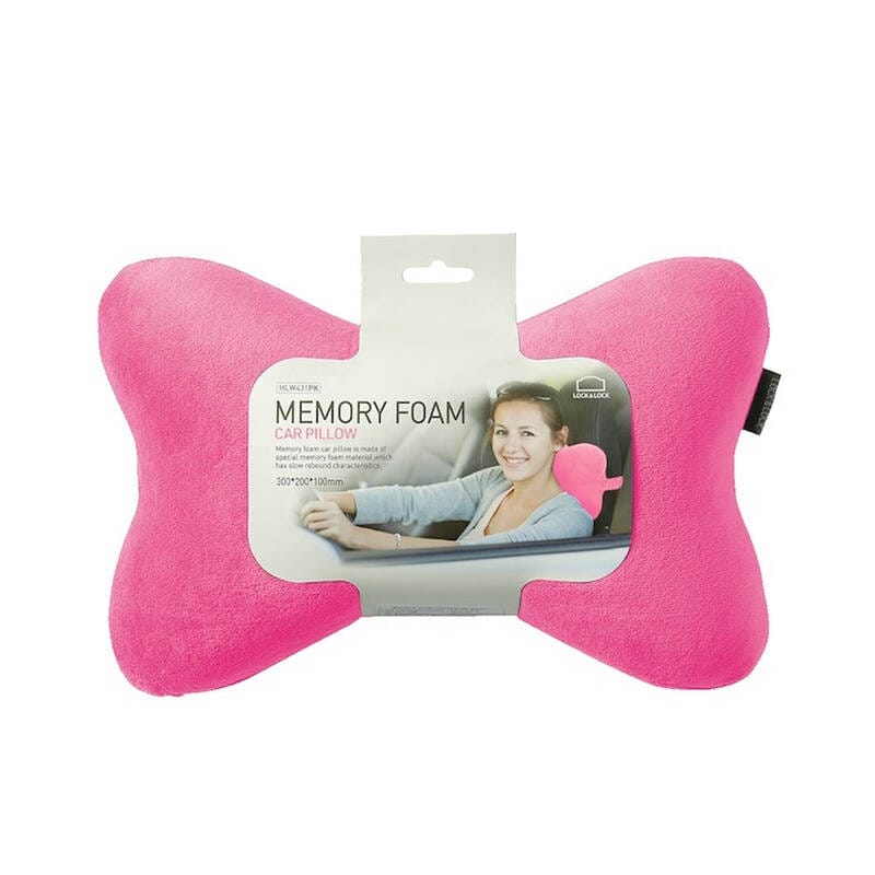 HLW431PK - Gối Đi Xe Memory Foam 50D - Hình Khúc Xương - 30x20x10cm - Màu Hồng - LocknLock Online