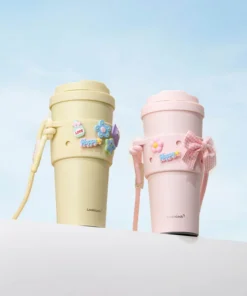 Alternative view of LHC3249S01 - Combo Ly giữ nhiệt & Quai đeo silicone LocknLock Energetic 550ml - 2 Màu (Vàng, Hồng Nhạt)