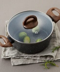 LBU1202 - Nồi Nhôm Chống Dính Baum Marble 20cm, 2 Tay Cầm, Nắp Thủy Tinh, LocknLock - LocknLock Online