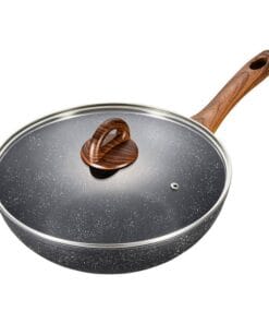 LBU1305 - Chảo Nhôm Sâu Lòng Chống Dính Baum Marble 30cm, 1 Tay Cầm, Nắp Thủy Tinh, LocknLock - LocknLock Online