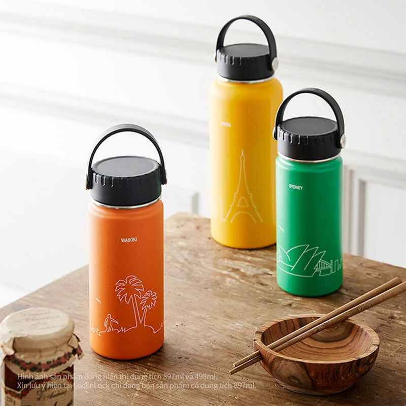 LHC4160 - Bình Giữ Nhiệt LocknLock Bằng Thép Không Gỉ Riga Tumbler 897ml - Ảnh 2