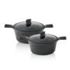 CAC2011, CAC2411 - Nồi Edge Locknlock 2 Size (Có Thể Sử Dụng Bếp Từ) - Màu Đen - LocknLock Online