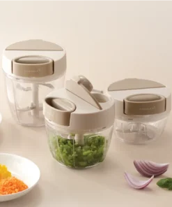 CKS342BEG / CKS343BEG / CKS344BEG - Dụng cụ băm nhỏ thực phẩm nhiều dung tích màu be, có nắp bật