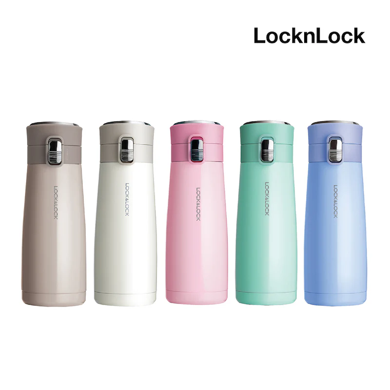LHC3246 – Bình giữ nhiệt Macaron I.d Tumbler nhãn hiệu Lock&Lock – 4 Màu ( Màu hồng, Màu xanh da trời, Màu xanh lá, Màu xám) - LocknLock Online