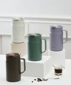 Alternative view of LHC4282_C - Ca giữ nhiệt LocknLock Metro Ceramic Mug 600ml bằng thép không gỉ phủ sứ - 4 Màu ( Màu khaki, Màu nâu đậm, Màu tím, Màu trắng )