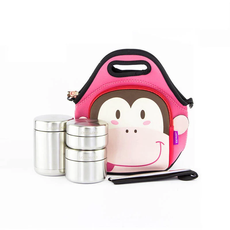 LHC8016S4 - Bộ Hộp Cơm Giữ Nhiệt 1150Ml (450Mlx1, 420Mlx1, 280Mlx1, Đôi Đũax1, Hộp Đựng Đũax1, Không Túi) - Locknlock - LocknLock Online