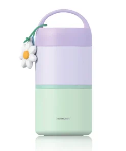 LHC8055VOL - Hộp cơm giữ nhiệt LocknLock New Tower Vacuum Lunch box (330ml, 520ml) - Màu tím