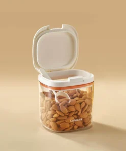 Alternative view of HTE904-HTE905-HTE906 - Hũ đựng thực phẩm kèm muỗng One Touch Canister - 2.3L, 1.7L, 1L - Màu trắng