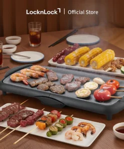 EJG262BLK - Bếp nướng điện Locknlock Electric grill pan 220-240V, 50-60Hz, 2000W- Màu đen - LocknLock Online