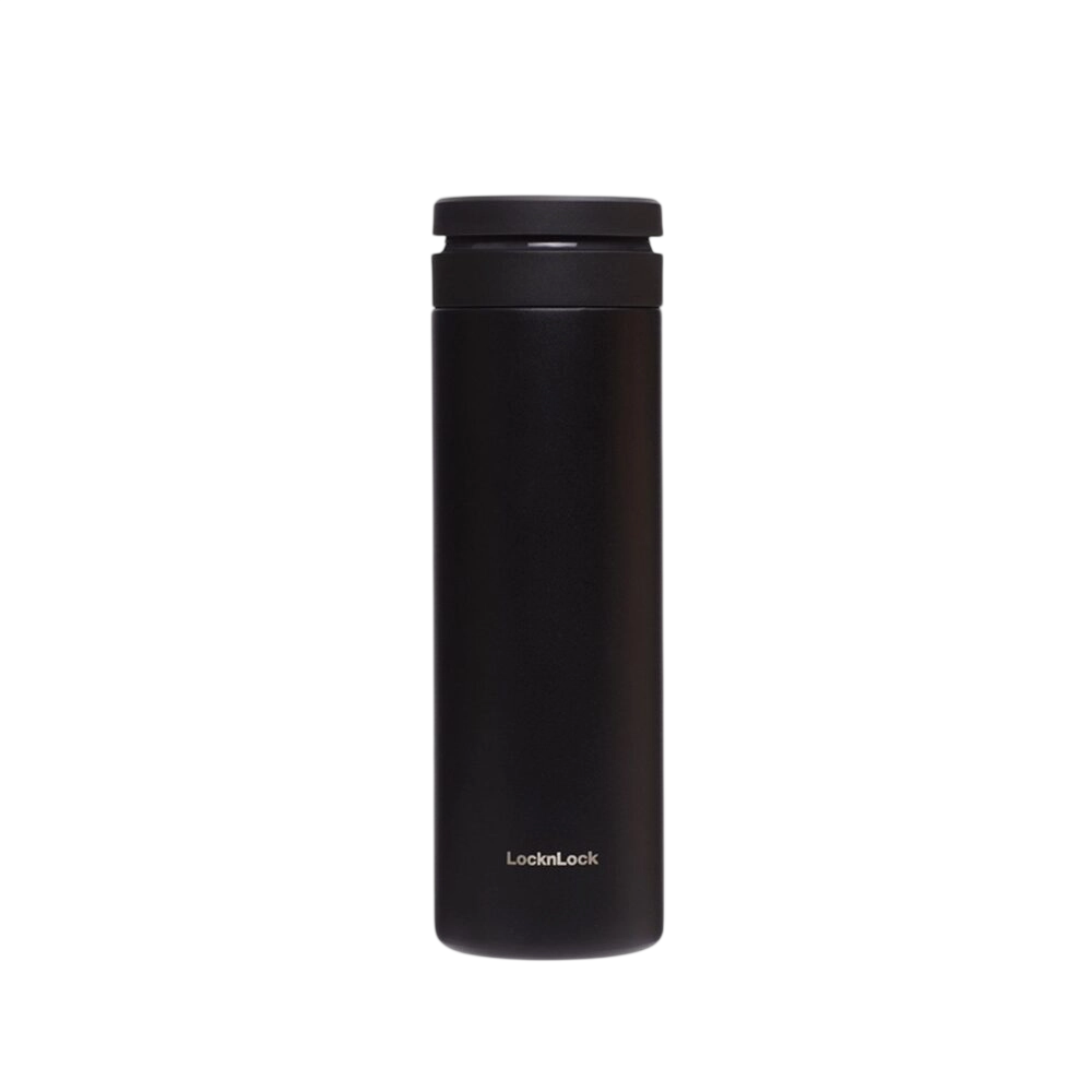 LHC4287BLK - Bình giữ nhiệt LocknLock Silhouette Screw Tumbler 440ml - Màu đen