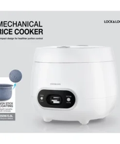 Alternative view of EJR426WHT - Nồi cơm điện Lock&Lock Mechanical Rice Cooker 0.8L, 220V~, 50Hz, 250W - Màu trắng