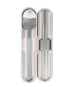 Alternative view of HPL105 - Bộ Muỗng Đũa Lock&Lock Bằng Thép Không Gỉ - 2 Màu (Xám, Xanh Navy)