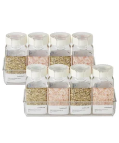 HTE500NS4 - Hũ đựng thực phẩm khô Lock&Lock 380ml*4 gioăng 2 màu Mint & màu Hồng - Màu trong suốt - LocknLock Online