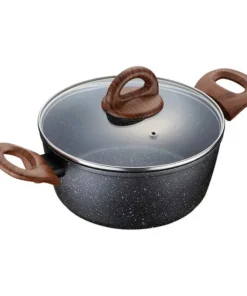 LBU1242 - Nồi Nhôm Chống Dính Baum Marble 24cm, 2 Tay Cầm, Nắp Thủy Tinh, LocknLock - LocknLock Online