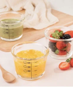 Alternative view of LLG508S3 - Bộ 3 hộp thủy tinh đựng thức ăn cho bé Lock&Lock có vạch chia 230ml x 3 hộp