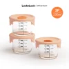 LLG508S3 - Hộp thủy tinh đựng thức ăn dặm cho bé LocknLock có vạch chia dung tích 230ml - 3 Màu (Màu Cam, Màu Xanh Lá, Màu Tím)