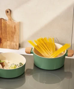 Alternative view of Nồi chống dính LocknLock Suit Sage IH phủ sứ ceramic dùng được bếp từ, bếp gas, bếp hồng ngoại và bếp điện